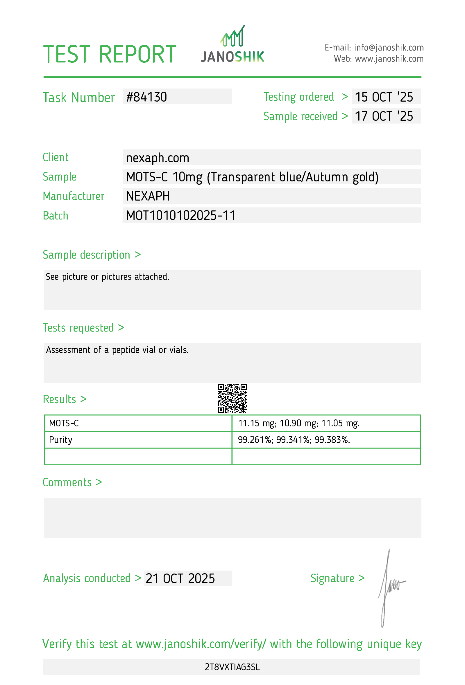 MOTS-C 10mg (10 vials/Kit) 4 MOTS-C 10mg (10 vials/Kit)